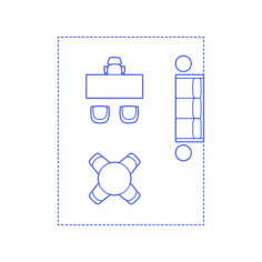 Layouts Private Offices Standard Center Suite Stencil Svg Design File, Free Vectors File